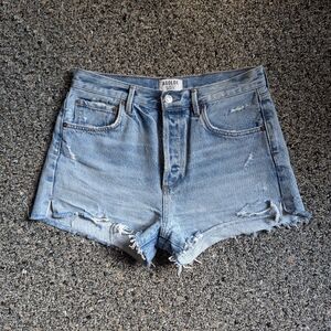 Agolde Distressed Denim Shorts